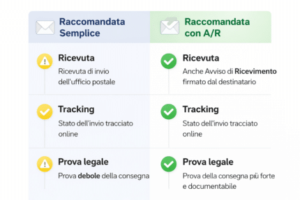 Raccomandata A/R o Semplice? Differenze e Valore Legale
