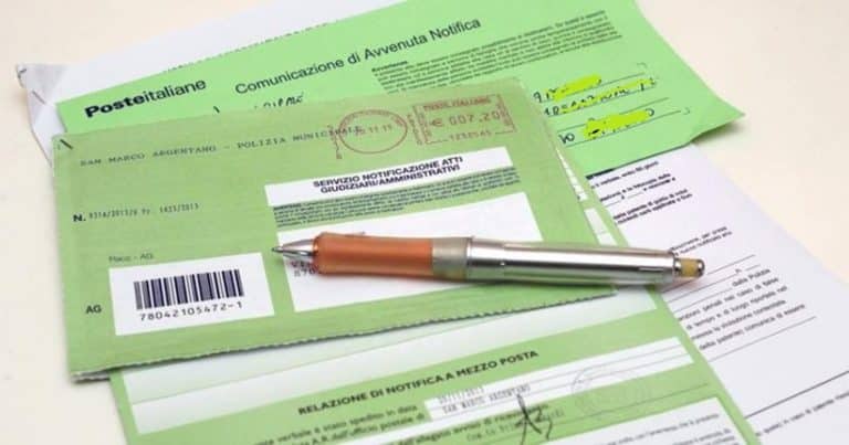 Raccomandata verde per atti giudiziari e notifiche legali
