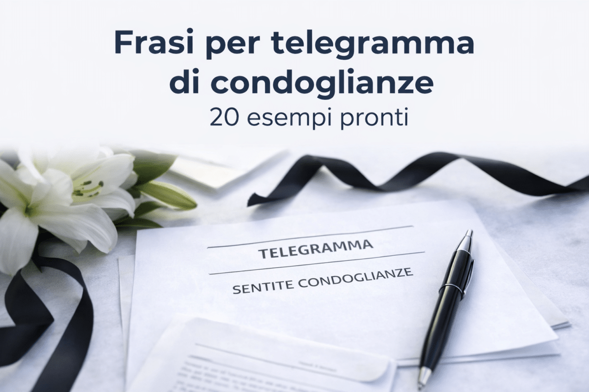 frasi per telegramma di condoglianze pronte da usare