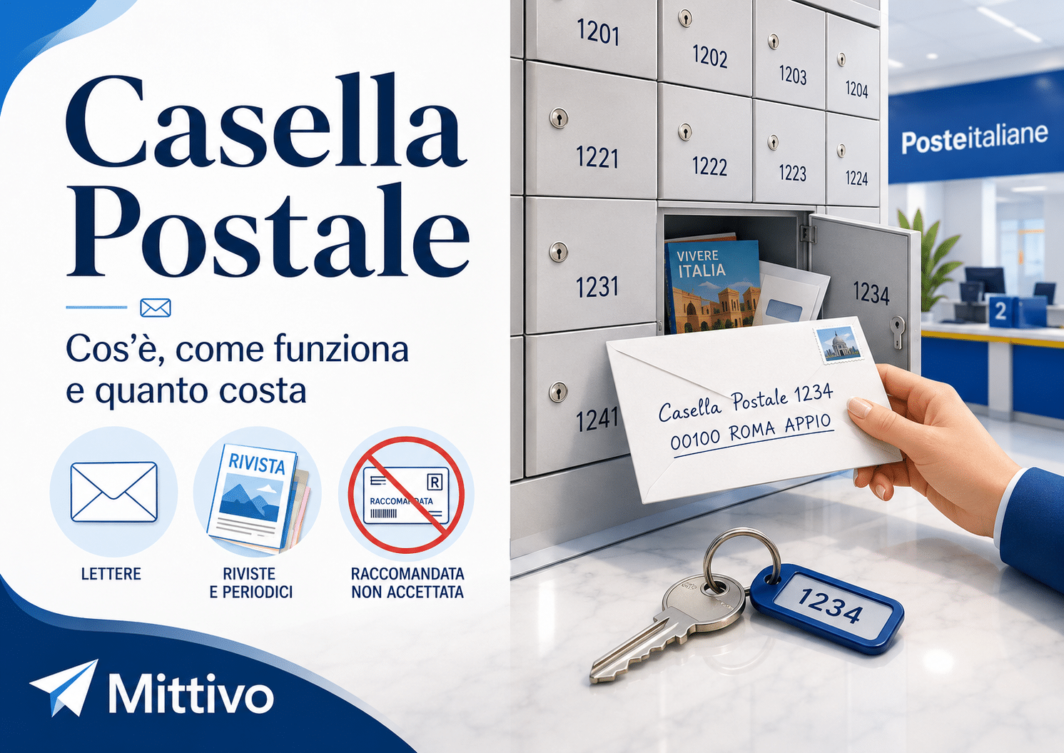 casella postale poste italiane come funziona costi