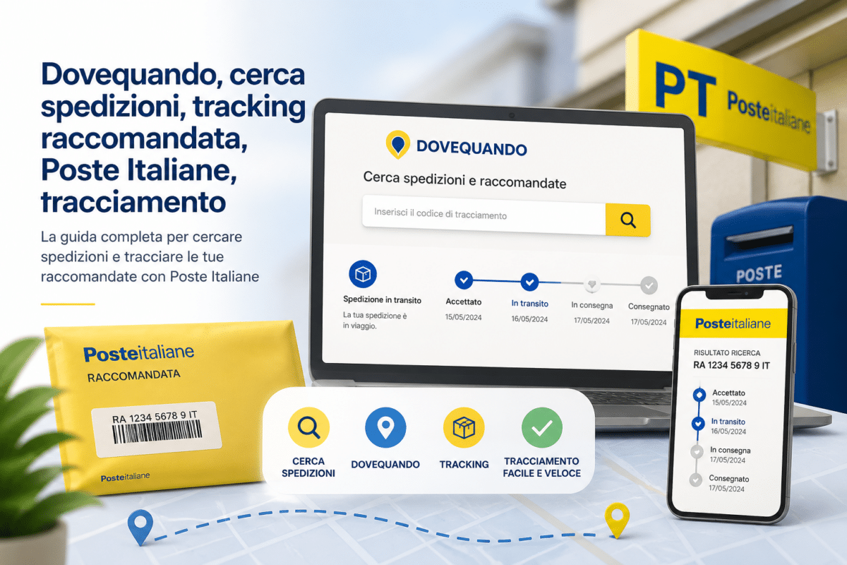 dovequando poste italiane cerca spedizioni tracking