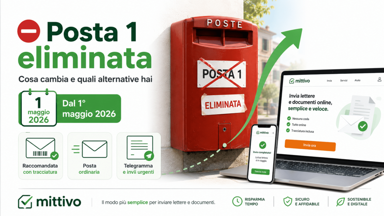 posta 1 eliminata maggio 2026 alternative
