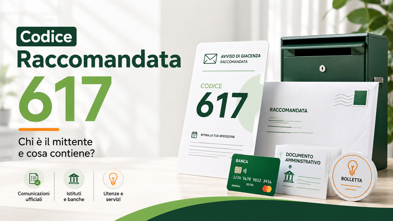codice raccomandata 617 mittente contenuto avviso giacenza